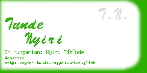 tunde nyiri business card